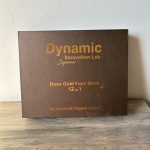 Dynamic Supreme Rose‎ Gold Face Masks  New in open box 12 Masks